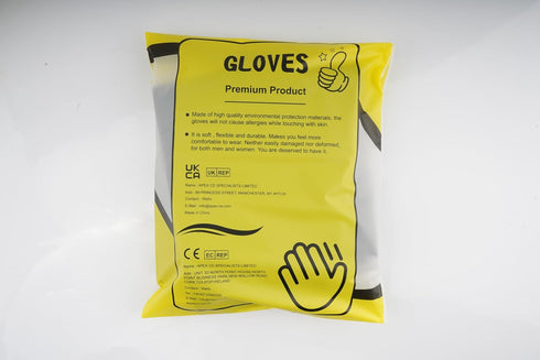 Haiou Long Rubber Gloves, Elbow Length Chemical Resistant with Cotton Lining, 25 inches, Large