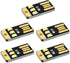 Tizuqe 5Pcs LED Lamp 0.2W Reading Book Light USB Night Light Pocket Card
