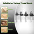 4PCS Set 1/8",1/4",3/16",5/16",Feanron 1/4 inch Set, Router Bits Router Bit ,Cutting Diameter in Black Shank Router Bit