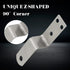 HARSKIYER 12pcs 0.8" Z Shaped Corner Bracket, Silver Height Metal Z Shape Picture Frame Braces Bracket Furniture