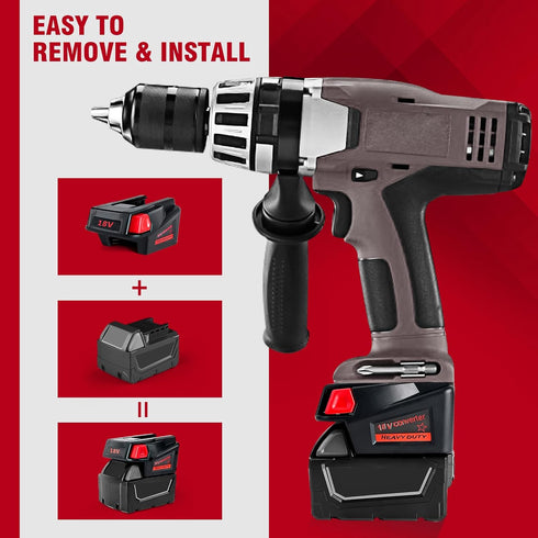 Milwaukee M18 Battery Adapter for Milwaukee V18 48-11-2200 48-11-2230 Power Tool Converter