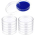 Weewooday 10 Packs Sterile Glass Petri Dishes Set, High Borosilicate Lab Petri Plates with Lids, Clear Tissue Culture