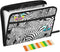 Funny Zebra Sunglasses Expanding File Folder, Black White Zebra Print, A4 Letter Size, Portable Document Organizer