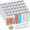 40 Pcs 110ml Clear Test Tubes with Lids - Plastic Candy Tube for Science Party and Storage