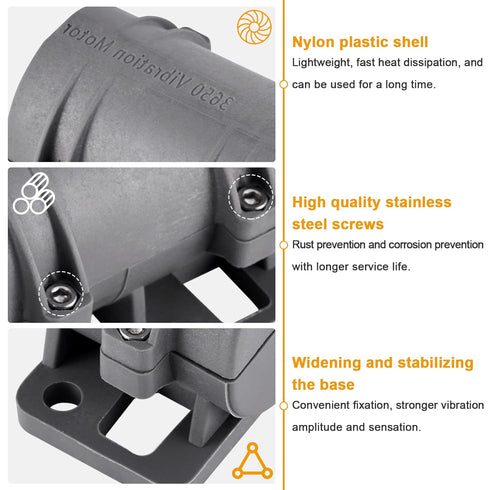DC24V 3800RPM JIAWANSHUN Vibration Motor, Sieve Vibratior, Rotary Speed Vibrating Motor for Massage Bed Vibration Chair
