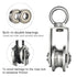 Cable Pulley Wheel Stainless Steel, Bearing Inside Rope Pulley for Gym Equipment, 4 Pack