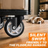5 Inch 2600lbs (Set 4) Heavy Duty Casters, Capacity of - Industrial Swivel Caster Wheels with Brakes for Workbenches