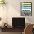 Wall File Organizer Mesh 6-Tier Hanging Wall Mail Organizer, Wall Mount Vertical Office Organization, Paper File Holder Office Organization and Storage Rack for Home Office, Black by BOHDK