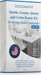 Quartz Countertop Chip Repair Kit (Light Gray) for Fixing Nicks, Chips, Scratches on Marble, Granite, Quartz, and More.