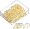 YOKIVE Paper Clips, 100 Pcs, Drop-Shaped, Keep Desk Neat, Great for Art, Home, Daily Use, Gold, 1-Inch