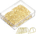 YOKIVE Paper Clips, 100 Pcs, Drop-Shaped, Keep Desk Neat, Great for Art, Home, Daily Use, Gold, 1-Inch