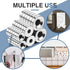 36pcs 3 MIKEDE Heavy Duty Rare Earth Magnets - Sizes, Neodymium Disc Magnets with Hole for Locker, Tool Storage, DIY