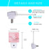 Oeaskly 0.5W Cherry Blossoms Night Light,Spring Flower Night Lights Plug into Wall with Dusk to Dawn Light Sensors Dim