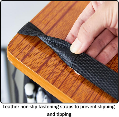 YMXWAN Organzier,8 Oxford Desk Side Hanging Storage Bag with Pen Holder,Reinforced Desk Organiser Storage Bag