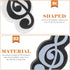jojofuny 20 pcs Music Note Erasers, Cute Kid Erasers for Classroom, Music Symbol Bulk Eraser