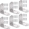 6Pcs Heavy Duty L Bracket Corner Braces 65x65x38mm Stainless Steel 90 Degree
