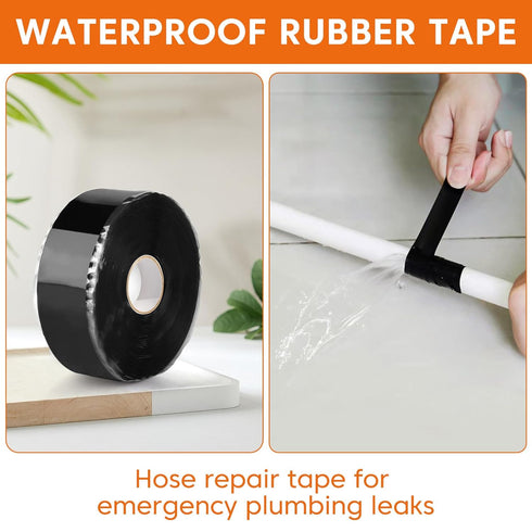 36FT Self-Fusing Silicone Tape, Waterproof Tape for Leaks, Heavy Duty Hose Leak and Cable Winding Insulation