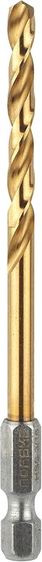Norske Tools NIDBP208 Hex Shank Titanium Coated 3/16" Impact Drill Bit