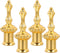LIFKOME Lamp Finial Caps Set of 4 - Solid Zinc Alloy Lamp Shade