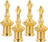 LIFKOME Lamp Finial Caps Set of 4 - Solid Zinc Alloy Lamp Shade