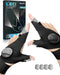 Wizstar LED Flashlight Gloves, Fathers Day Dad Birthday Gifts for Men Boyfriend Him