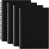 Spiral Notebook Ruled, 4 Pack A5 5.5x8.3” Lined Plastic Flexible Cover Journal with 80GSM Thick Paper, 120 Pages