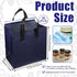 Lyksgir 50 Frozen 9.45 6 9.45 Inches(Deep Pcs Insulated Take Away Bags Bulk, Disposable Cooler Bag, Insulated Take Out