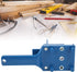 Handheld Dowel Jig Kit with Wood Doweling Hole Drill Guide, Punch Locator Positioner, Wrench Limit Ring for Home