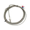 Meter Star K-Type Thermocouple Sensor - M6 Screw Industrial Probe, 0-800°C High Temp, 6.5ft Cable