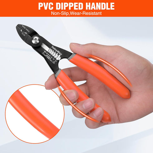 Valuemax 4-in-1 Wire Stripper Tool, Wire Cutters, Crimping Tool, Multifunctional Electrician Pliers for 10-20 AWG