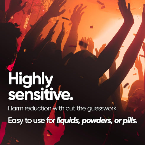 SAFE LIFE 10ng/mL 5 Fentanyl Test Strips Detects Fentanyl and Analogs in Powders, Liquids, and Pills, Highly Sensitive