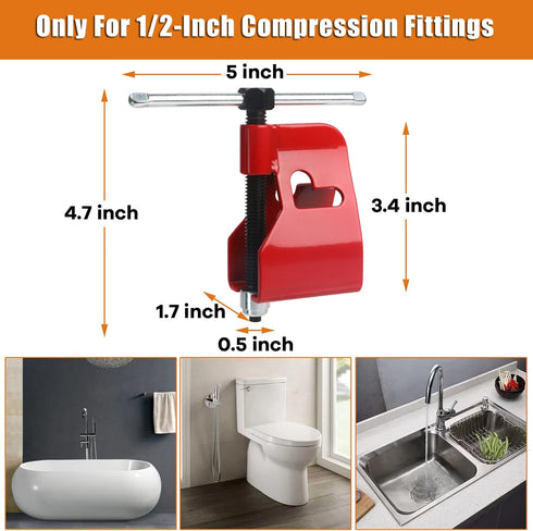 Compression Sleeve Puller Tool for 1/2 Copper Water Compression Sleeve & 1/2-Inch Copper Tubing, Plumbing Tools