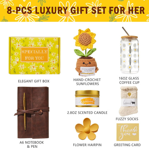 Women-8 OHATOS Thank You Gifts for Pcs Teacher Appreciation Gifts, Employee Appreciation Gift Basket for Mom Friends