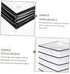 Veemoon Minimalist Vertical Paper Lamp Shade Floor Cover Frame with Black Strips Simple Nordic Style for Bedroom Living