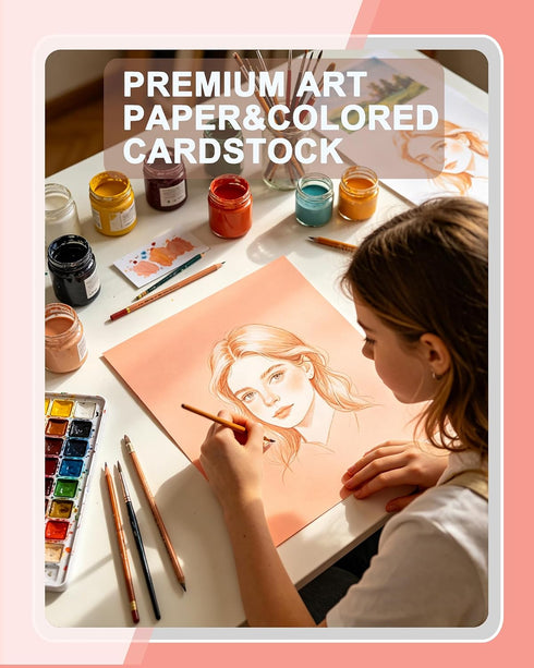 8.5 11, 20 lb 75 GSM,Salmon,200 (1 WritePads Veritas Colored Copy Paper, Multi-Purpose paper, Colored Printer Paper x /