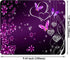 Gaming Mouse Pad - Non-Slip Rubber Base, Smooth Surface for Precise Control, 9.5 x 7.9 Inch, Pink Purple Butterflies