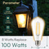 ST19 Bulb, 1400LM Bulbs, 8W (100W 2700K Bulb 4 Pack, Non-Dimmable ALAMPEVER Dusk to Dawn LED Outdoor Light Sunlight
