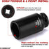 14PCS 1/2" Set, 6-Point, 10mm 32mm, CASOMAN Drive Deep Impact Socket Metric, CR-MO, to for Auto Repair, Mechanic