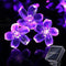 ITICdecor Outdoor Solar Flower String Lights Waterproof 50 LED Fairy Light Decorations
