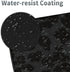 Large Gaming Mouse Pad with Coasters + Cable Clips, Black Leopard Print Extended Mousepad (31.5 x 11.8) with Stitched