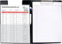 C-Line Clipboard Folder, Black, Letter Size, Holds up to 75 Sheets, 1 Clipboard (30601)