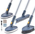 Shower Cleaning Brush,4 in 1 Tile Tub Shower Scrubber with 54.7'' Long