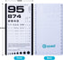 Rosenbaum Pocket Eye Chart with PD Ruler and Eye Occluder, Combo Kit for Near Vision Test and Visual Acuity Exam