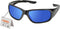 Elvex Delta Plus RSG100 Impact Sunglasses - Black Frame/Blue Mirror Lens, Unisex