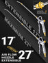 JASTIND Upgrade Air Blow Gun with Adjustable Nozzle, 27 Inches Extension, 4.9 Inches Steel Air Flow Nozzle, High Volume