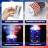 3 4th Baquler Pcs Independence Day Flameless Projector Candle with Remote Timer - American Flag Patriotic Projector
