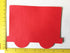 5.5 Set, 31 pack Train Tri-Color Large Creative Cut-Out with Engine, Box Car, Caboose and Crossing Sign, cut-outs per