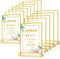 Enayplon Acrylic Sign Holder 8.5 x 11, 12 Pack Double Sided Flyer Holder,