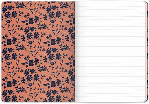 Galison Liberty London Floral Writers Notebook Set – Two 6” x 8.25” Soft Covered Journals, 80 Lined Pages Each