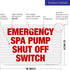 12x18 Inches, 3M .063 New Jersey Spa Pump Shut Off Sign, Complies with State of New Jersey Pool Safety Code, EGP